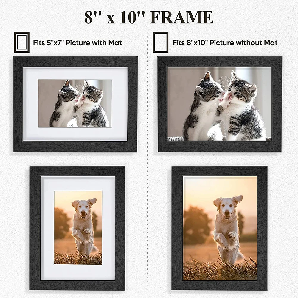 Customized 4x6 and 6x8 MDF Wooden Photo Frame Love Shape with Glass Front Beautiful Personalized Colors for Home Decor
