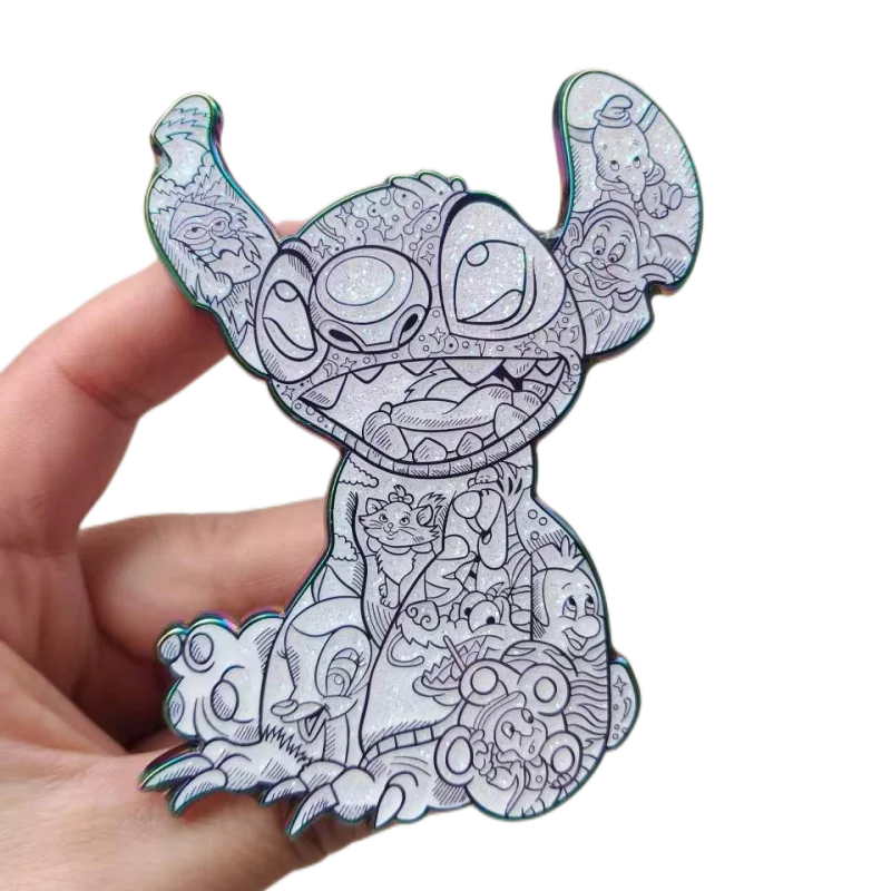 Interesting pin soft enamel customized cute cartoon pin and badge silk screen printing soft hard cartoon collar enamel pin soft