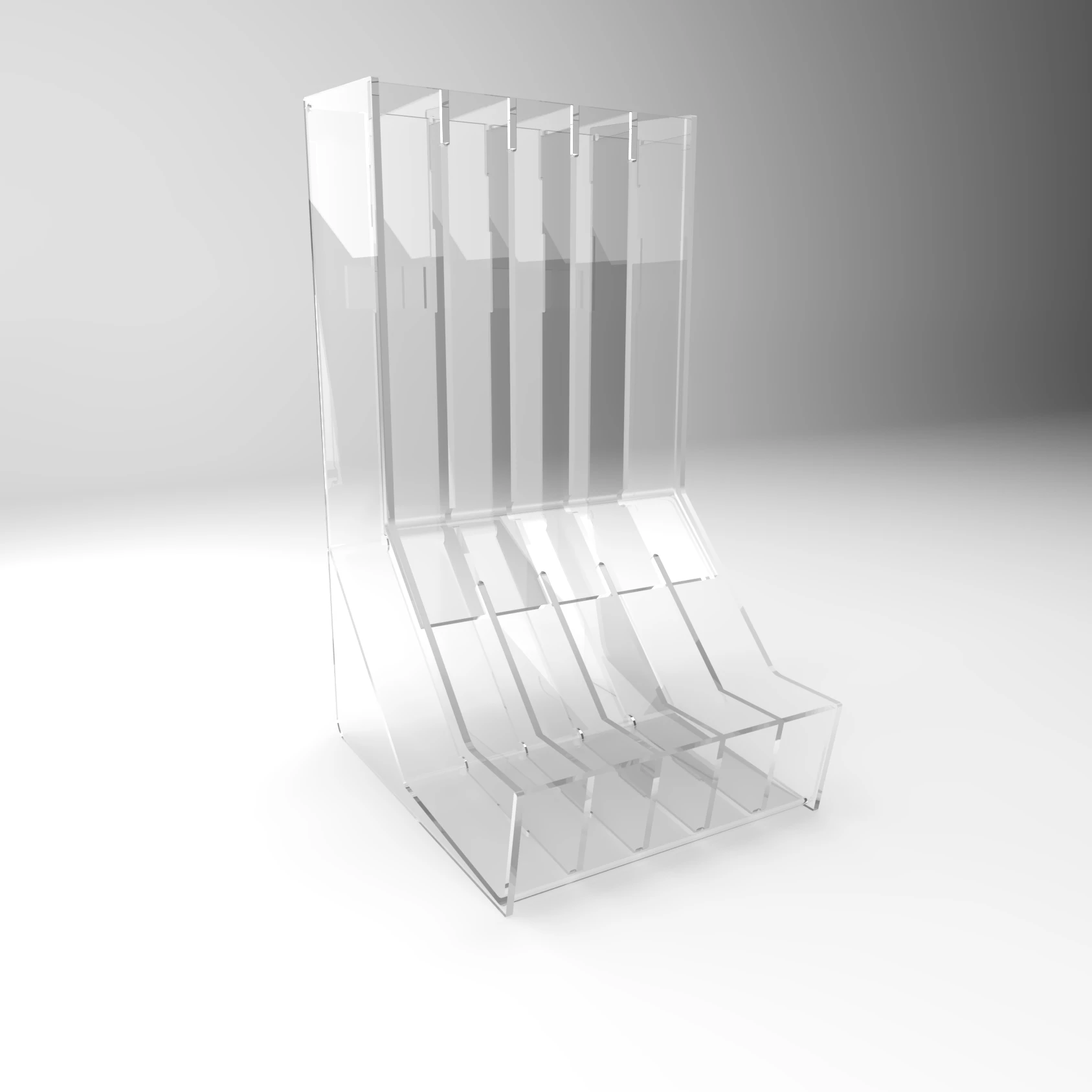 Acrylic 4 Pocket Snus Display Shelf Tray Stand Cabinet Rack Holder for Oil Nail Polish Pet Can Dip Powder Cigar Tobacco Smoke St
