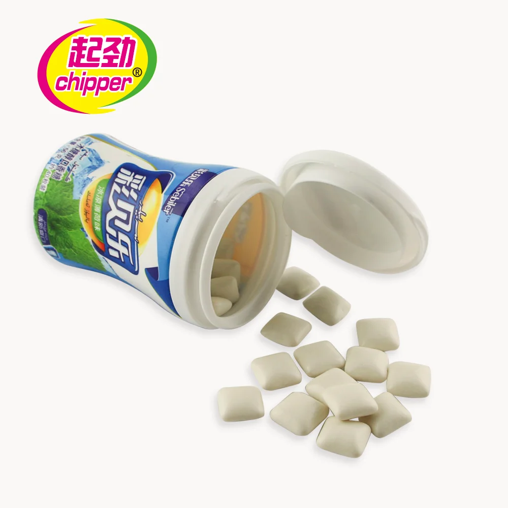 Chewing gum manufacturing strong mint sugar free sparkle chewing gum