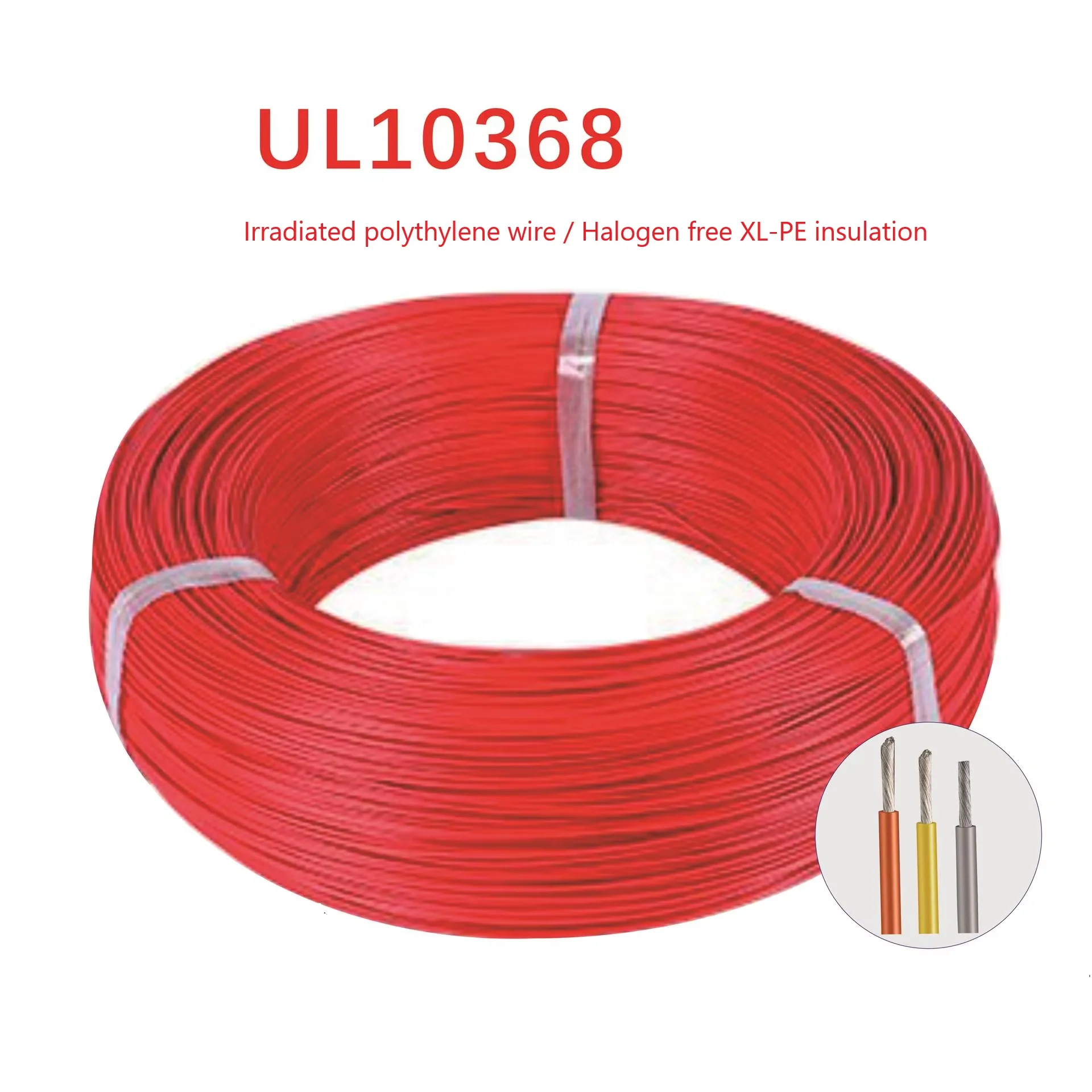 Ul 10368 Irradiated Polyethylene Wire Cable Halogen Free Xl-pe Insulation Wire For Fiber Optic Cable