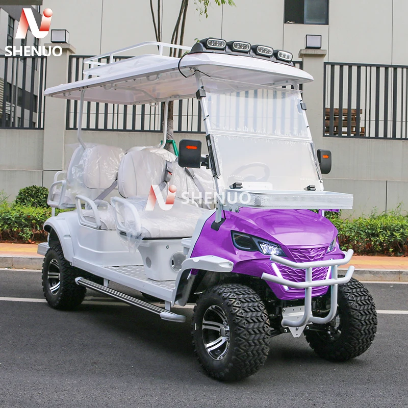 High-Quality Customized Four-Wheel 4+2 seats electric sightseeing bus Golf Cart