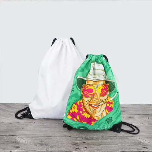 Bag Tote Canvas Bags Cotton Custom Polyester Sequin Printing Logo Blank Sublimation Drawstring Shopping Sport Backpack Large