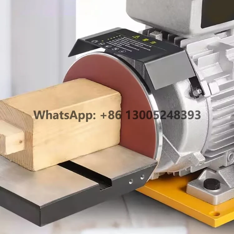 Power Tools 2200W 50*915mm Metal Grinder Woodworking Abrasive Belt Polishing Machine Vertical Belt Sander with Round Sand Disc