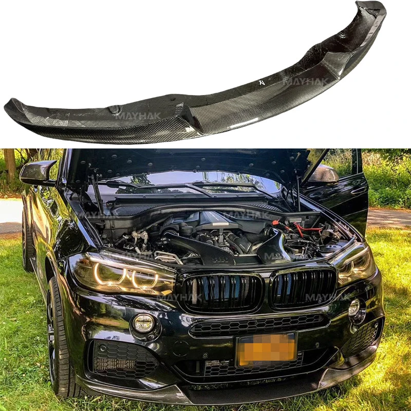 Wholesale Carbon fiber front lip MP style front bumper spoiler fiber front chin for BMW F15 X5 M Car body parts