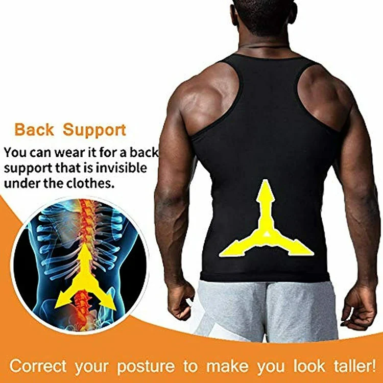 Vest Shaper Men Body Shaper Neoprene Weight Loss Corset Sauna Vest