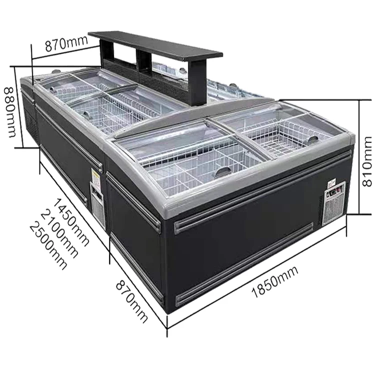 Замороженная еда остров мяса глубокая морозильная камера для курицы