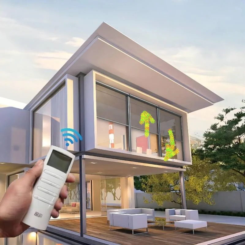 Modernization outdoor screen Custom Zip Screen Outdoor/Indoor Waterproof Windproof Sun Shading Motorized Roller Blinds