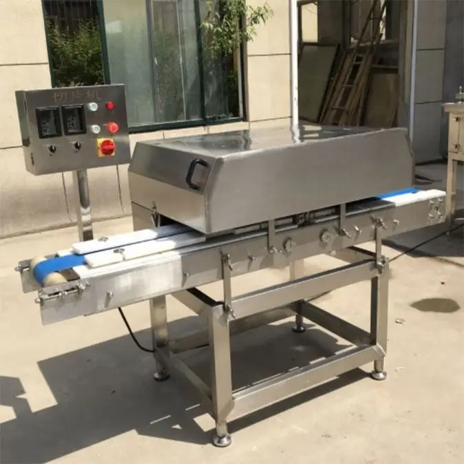 304 stainless steel belt conveyor Chicken Breast Filleting Machine small chicken breast horizontal fresh meat slicer