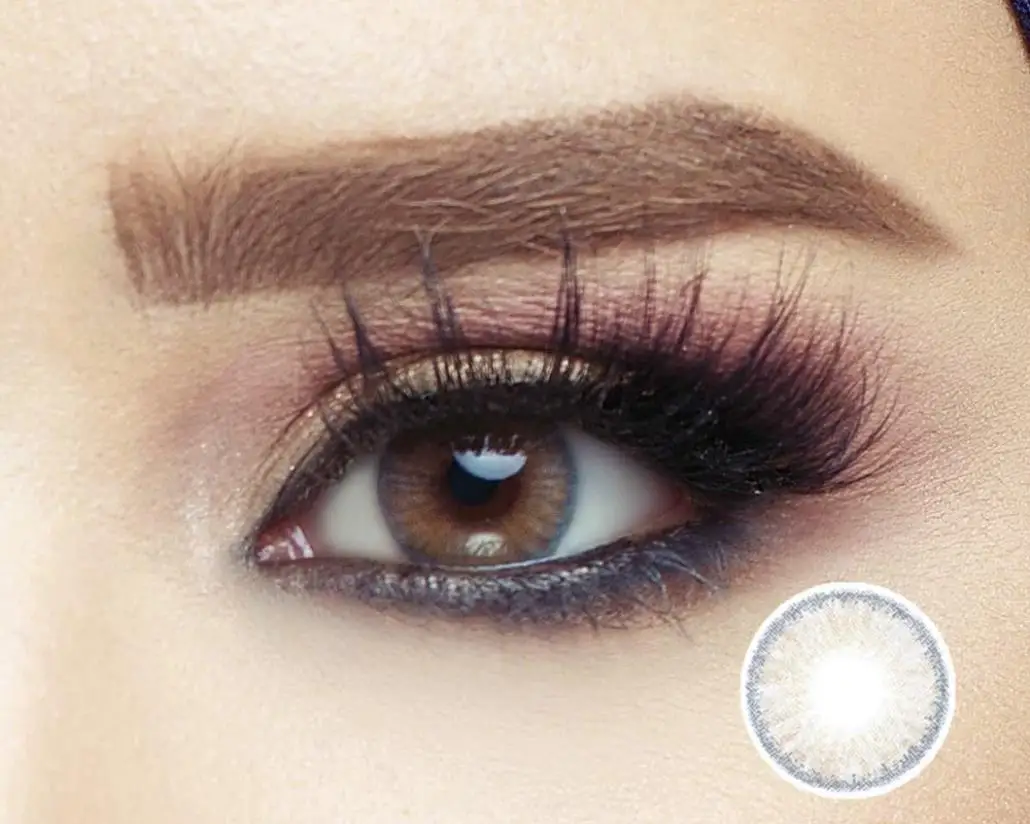 kiwi lolite colored contact lenses hazel color contact lens eyewear lentes de contacto de color soflen size 14mm