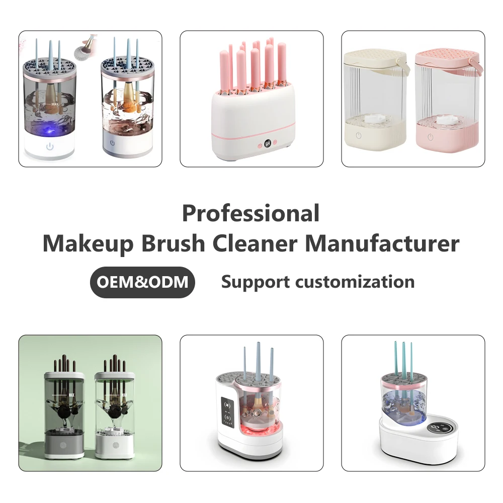 Multi-Functional Automatic Cosmetic Electric Makeup Brush Cleaner Machine with Makeup Brush Dryer for Makeup Sponges and Brushes