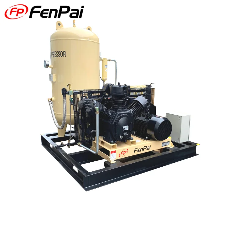 15KW/20HP 30 Bar High Pressure Piston Air Compressor For Fiber Laser Cutting Machine Assisted By Air Compressor