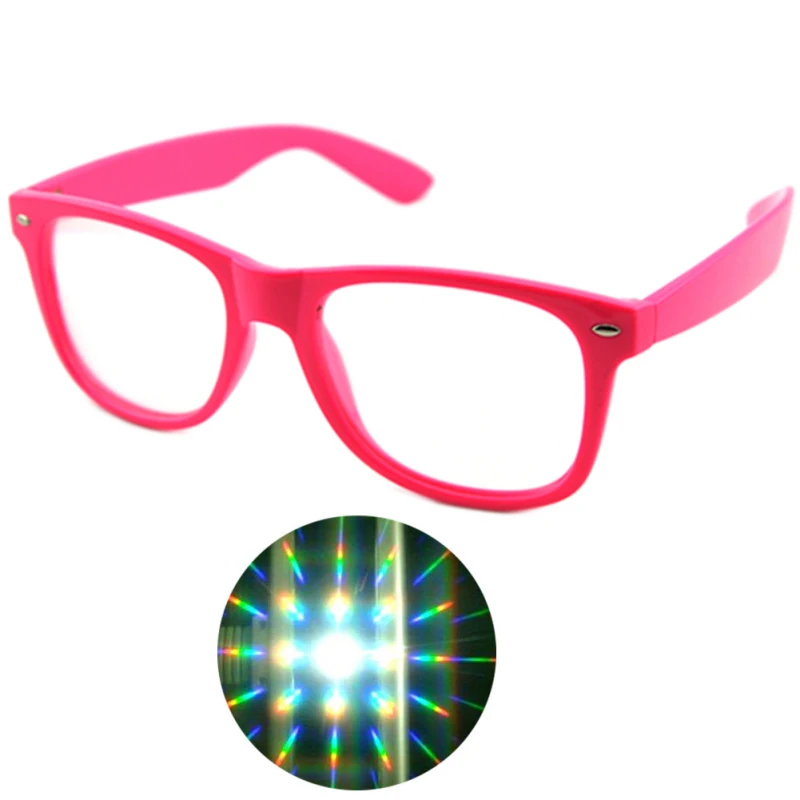 Праздничные диффузорные очки 13500 линий спиральные 3D фейерверки очки сумасшедшие праздничные очки