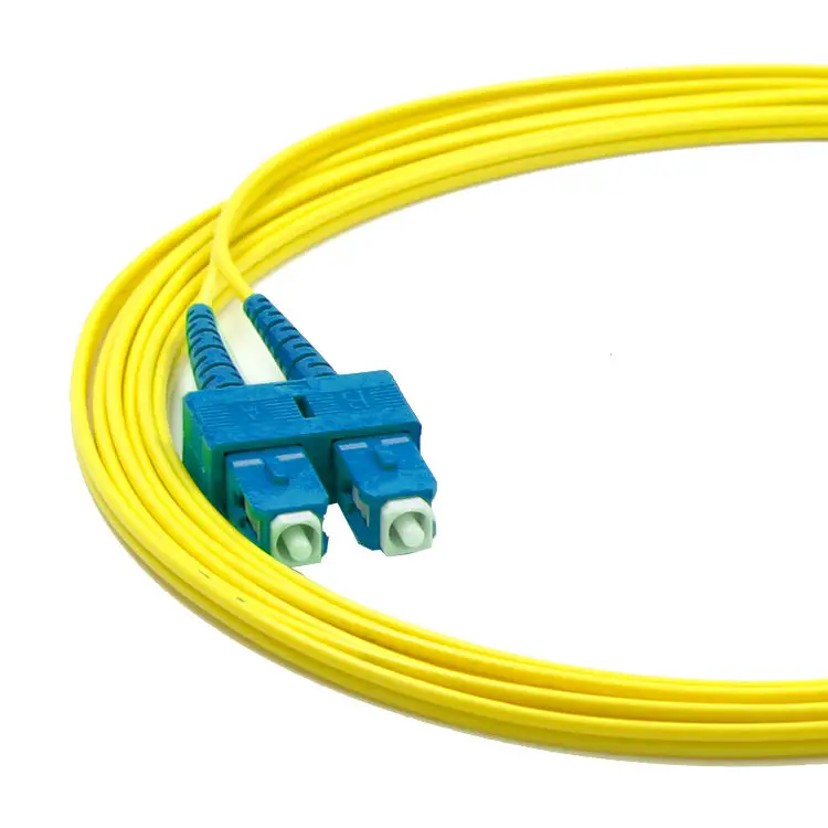 ZHEFAN Simplex Duplex Sc Lc Fc St Connector Jumper Lszh Fiber Optic Patch Cord 1 Core Ftth Drop Cable