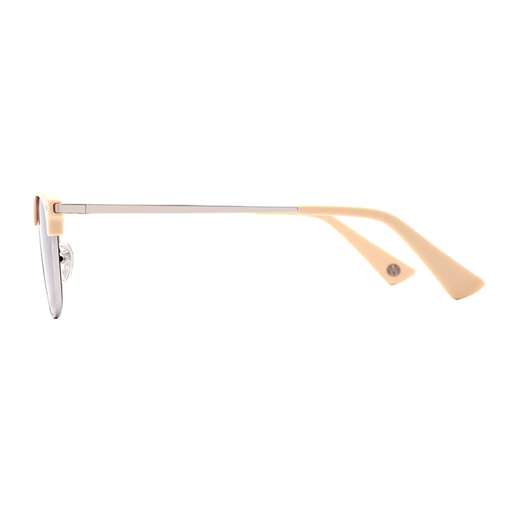 VIFF HA20096 Acetate Designer Beige Sunglasses Women Fashion Gafas De Sol OEM CR39 Polarized Lens Club Master Acetate Sunglasses