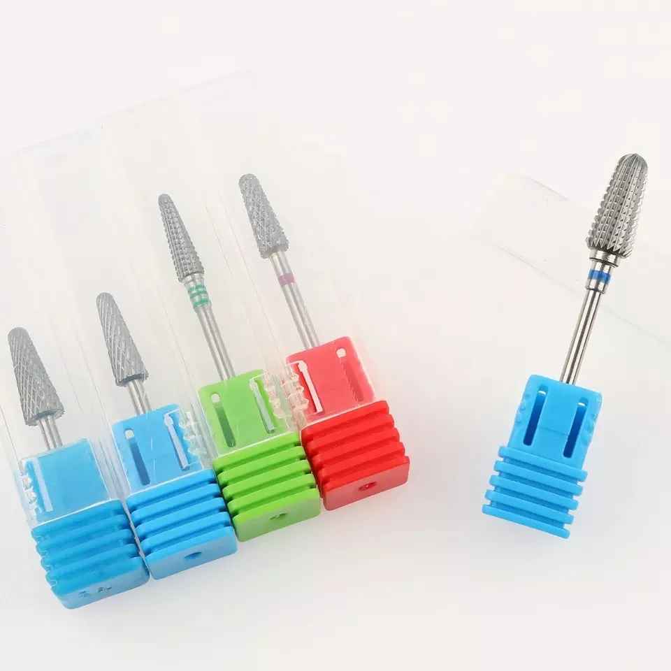 Tungsten Carbide Manicure Tools Accessories Drill Bit Cone For Professional Nails