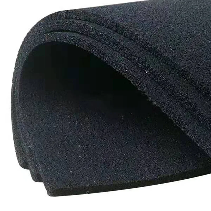 Anika 5/10mm high quality rubber roll mat sound padding for walls outdoor rubber tile