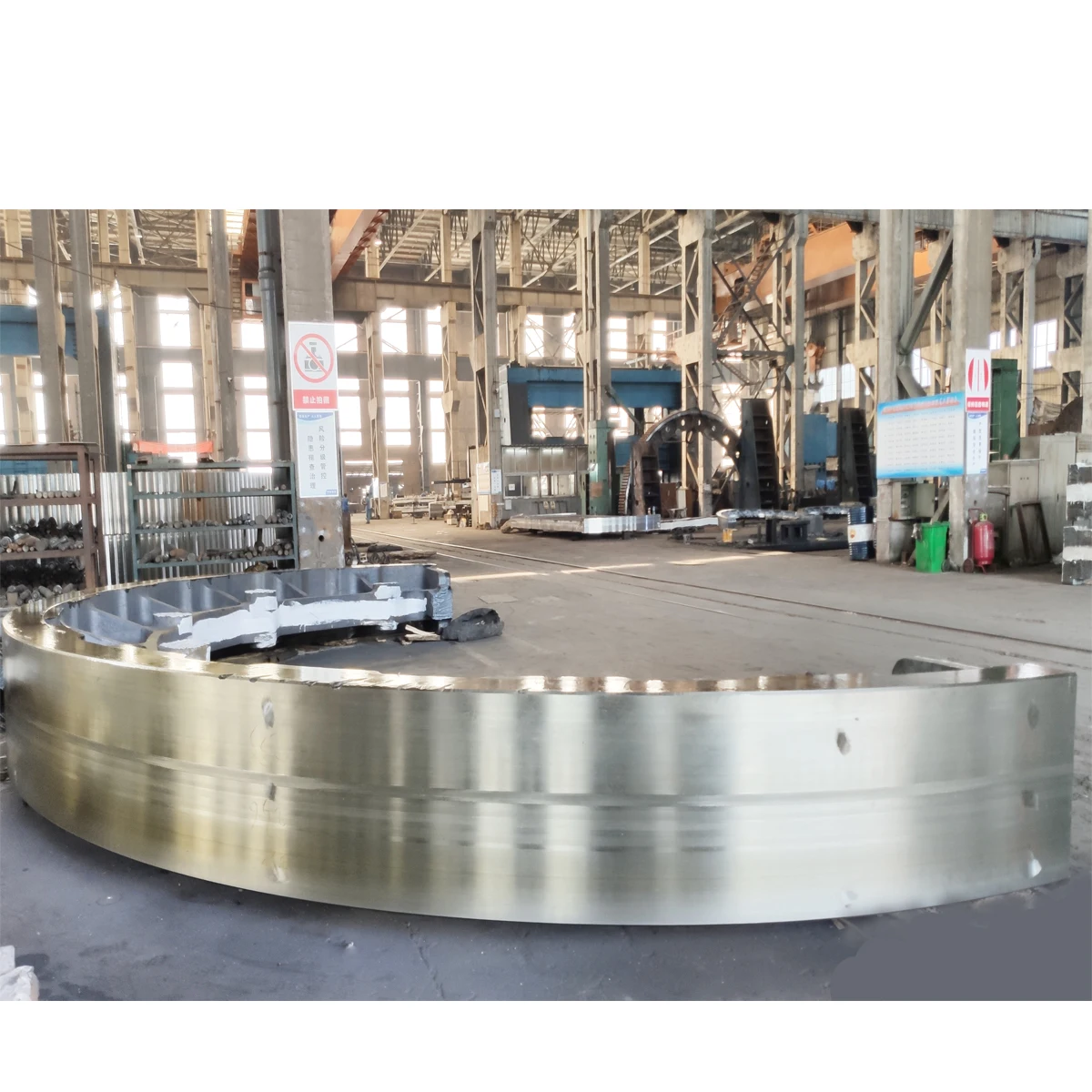 Large diameter spur gear ring casting spur gear/cement mill girth gear/rotary kiln gear wheel