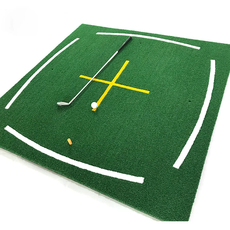 2022 new portable double batting mat double batting mat course teaching batting mat golf supplies