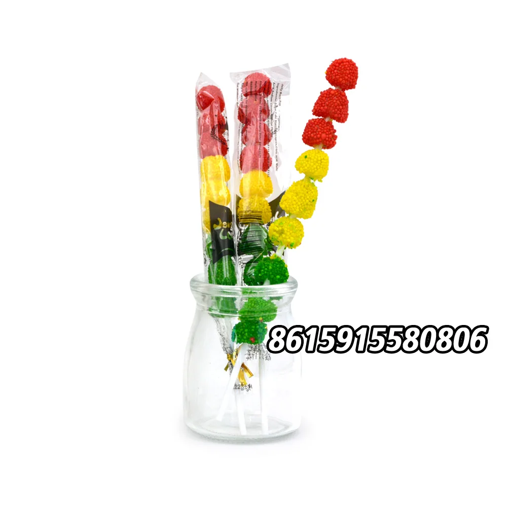 wholesale halal fruit Flavor jelly ball traffic light shaped lollipop gummy candy