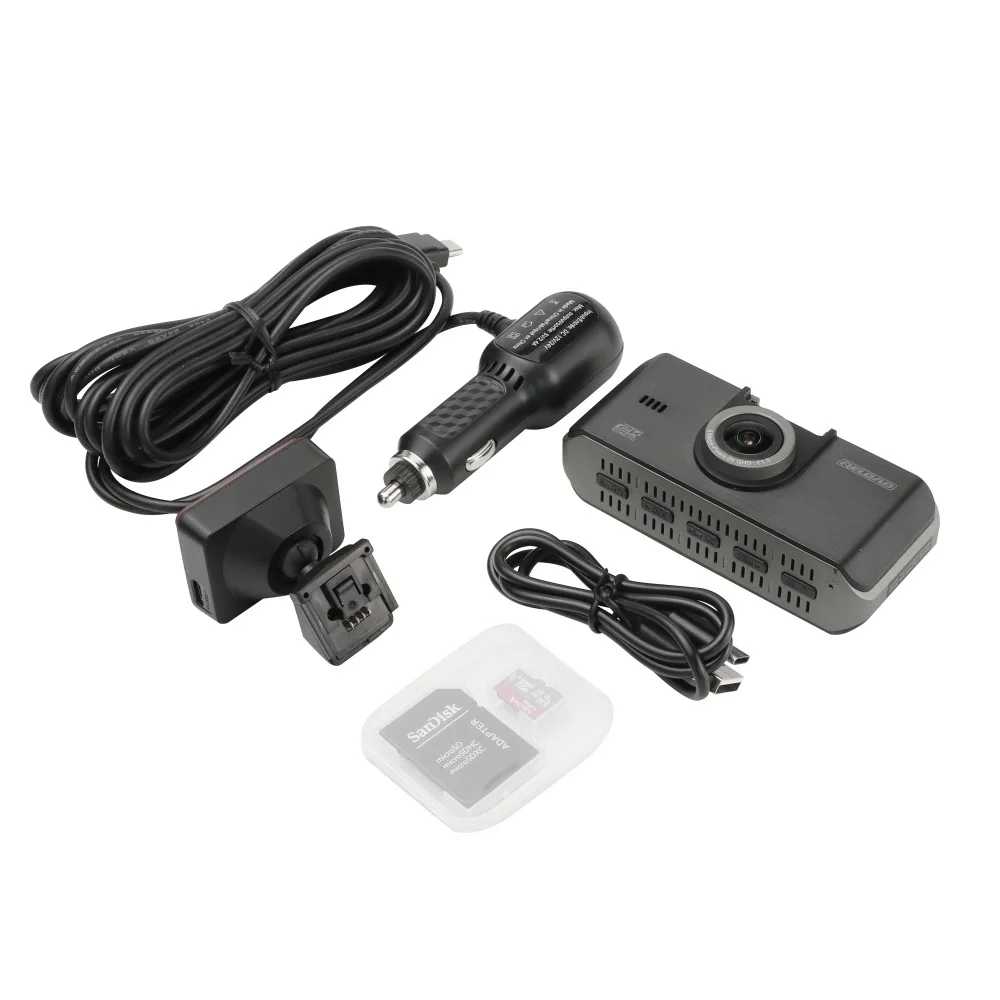 Двойной Dash Cam 4k Wi-Fi GPS и 3 дюймовый для камеры с ЖК-дисплеем ночное видение 4K передние задние