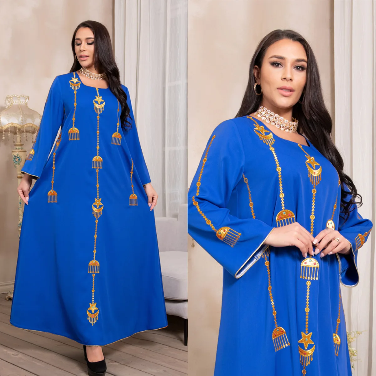 2022 new desigm Custom Clothing Hand-stitched Turkey Dresses Women abaya Clothing