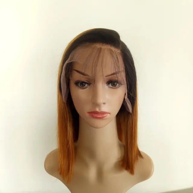Sewing machine human hair lace front wig