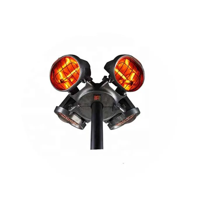 4x500W aluminum body IP65 Ceiling Mounted Electric Halogen Patio Outdoor Parasol Heater