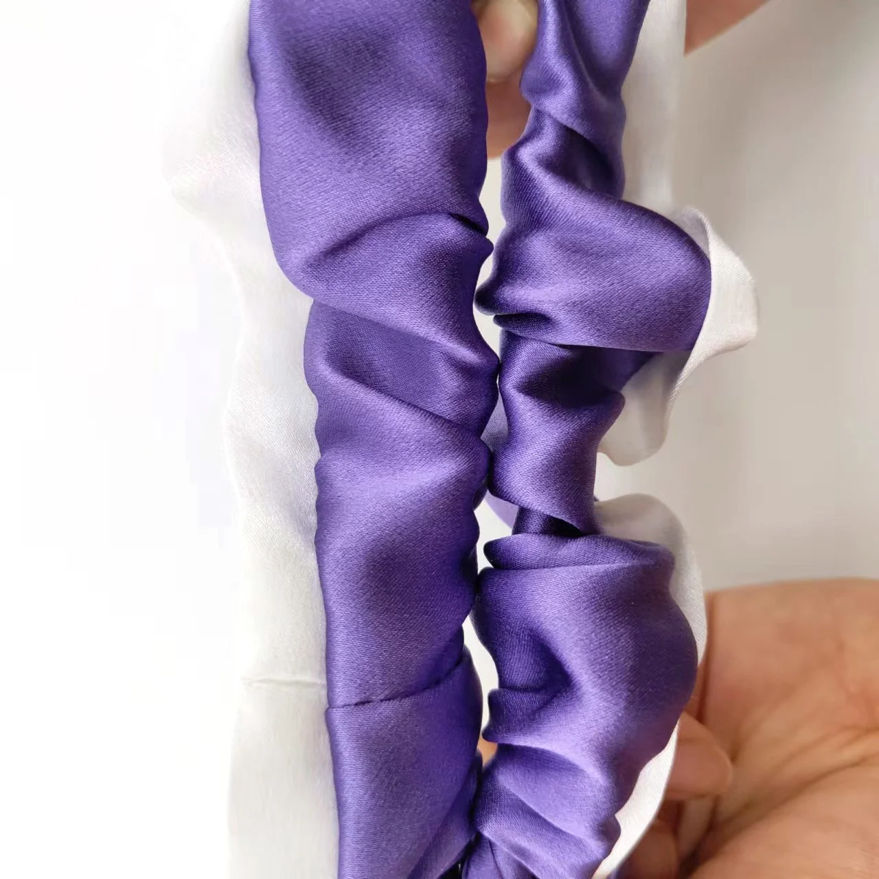 Private Label Multi-color Silk Scrunchie 19momme Size 100% Pure Silk Hair Tie