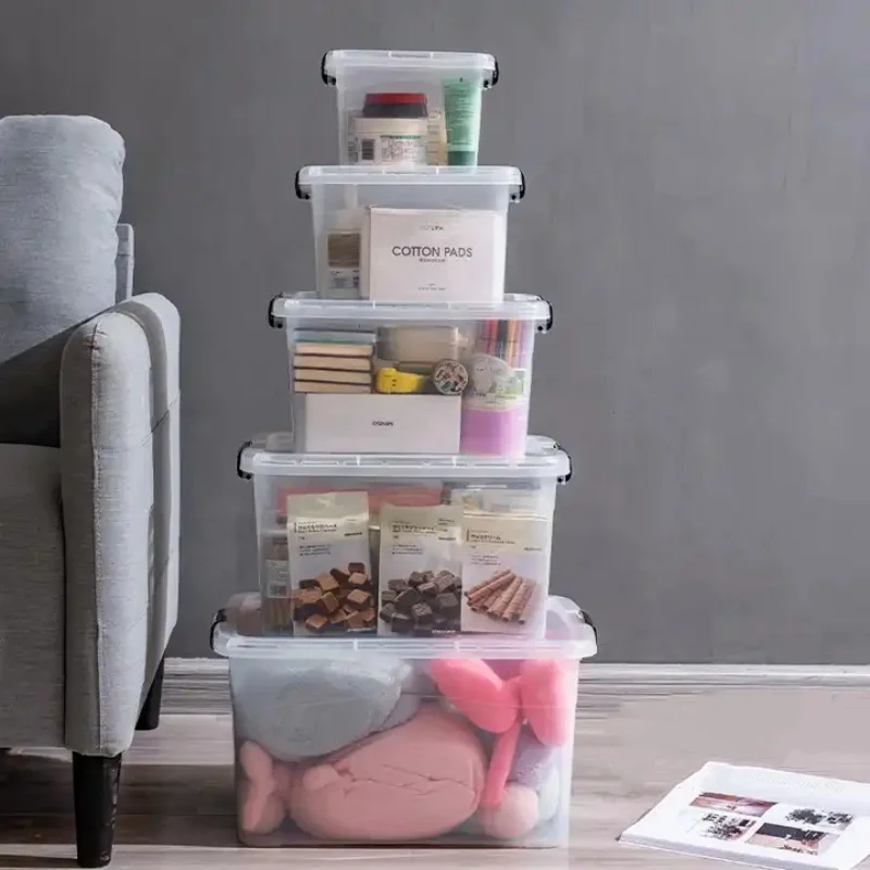 Plastic Storage Organiser Transparent Extra Large Clothes Storage Boxes Wholesale Quilt Toys Clothes Storage Boxes