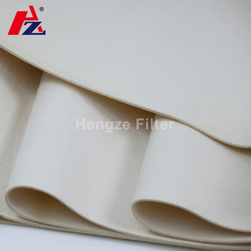 polyester Needle Punched Felt Aramid Dust Collector Filter Felt Bag For Filtration