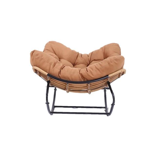 Relax Single Sofa Nordic Rocking Chaise Lounger Indoor Outdoor Wicker Recliner Rattan Swing Egg Chair Living Room Leisure Chair