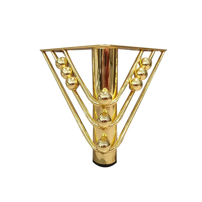 Metal Modern Gold Metal Table Cabinet Sofa Legs Steel Iron for Home Office Apartment Bathroom Furniture Base Legs Factory Direct