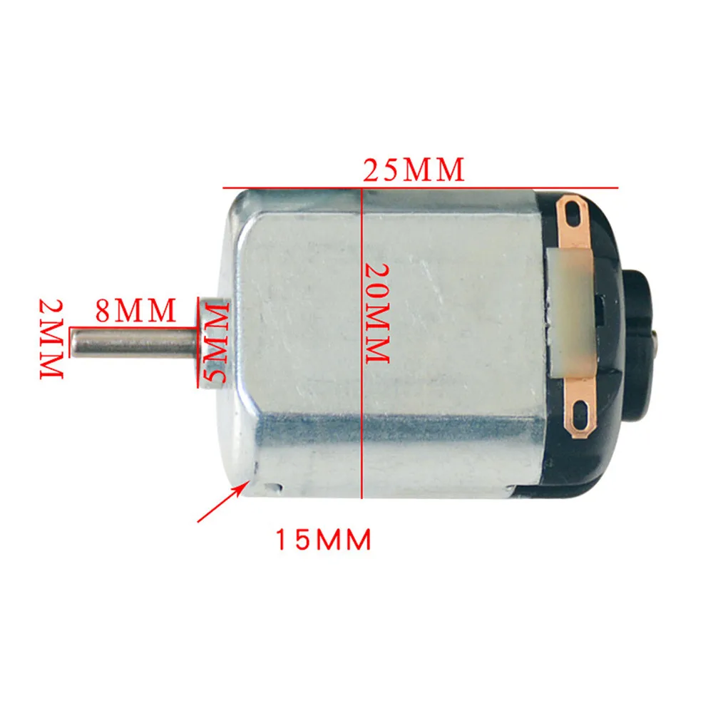 Taidacent F130 3V Small Electric Toy Motors 3 Volts Micro Torque DC Gear Motor Mini DC Toy Motor for Children Electric Cars