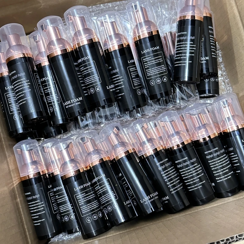 Custom Logo Eyelash Extension Shampoo Mousse Lash Cleaning Foam No Stimulation Lash Shampoo