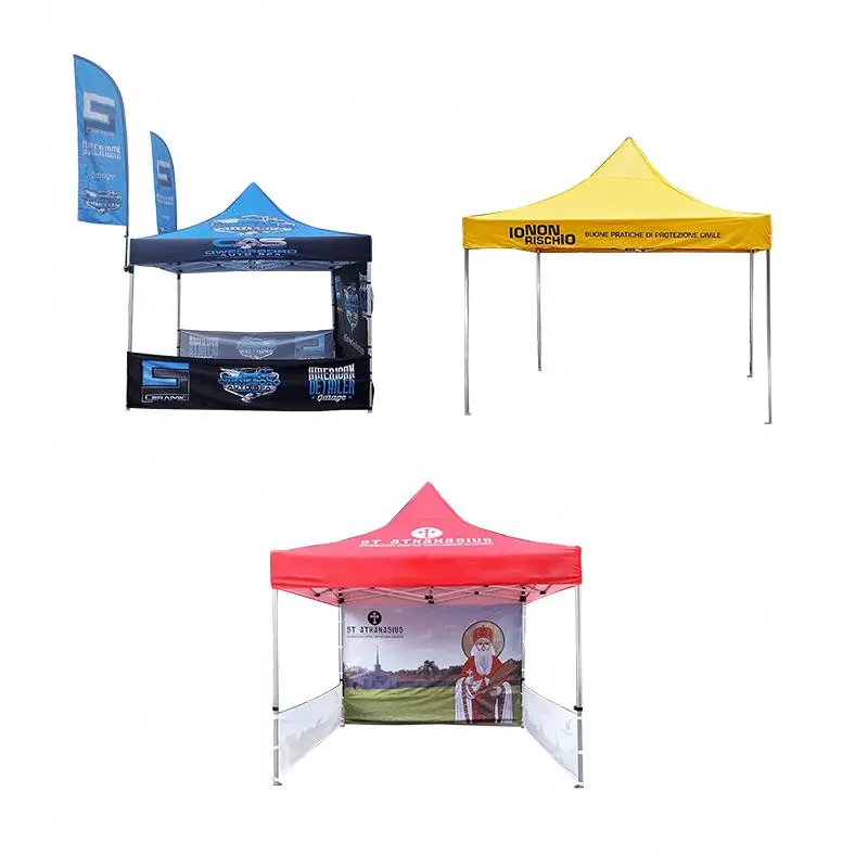 Custom Logo Affordable And Durable Aluminum Alloy Structure Four Leg Tent Windproof Tent For Big Event