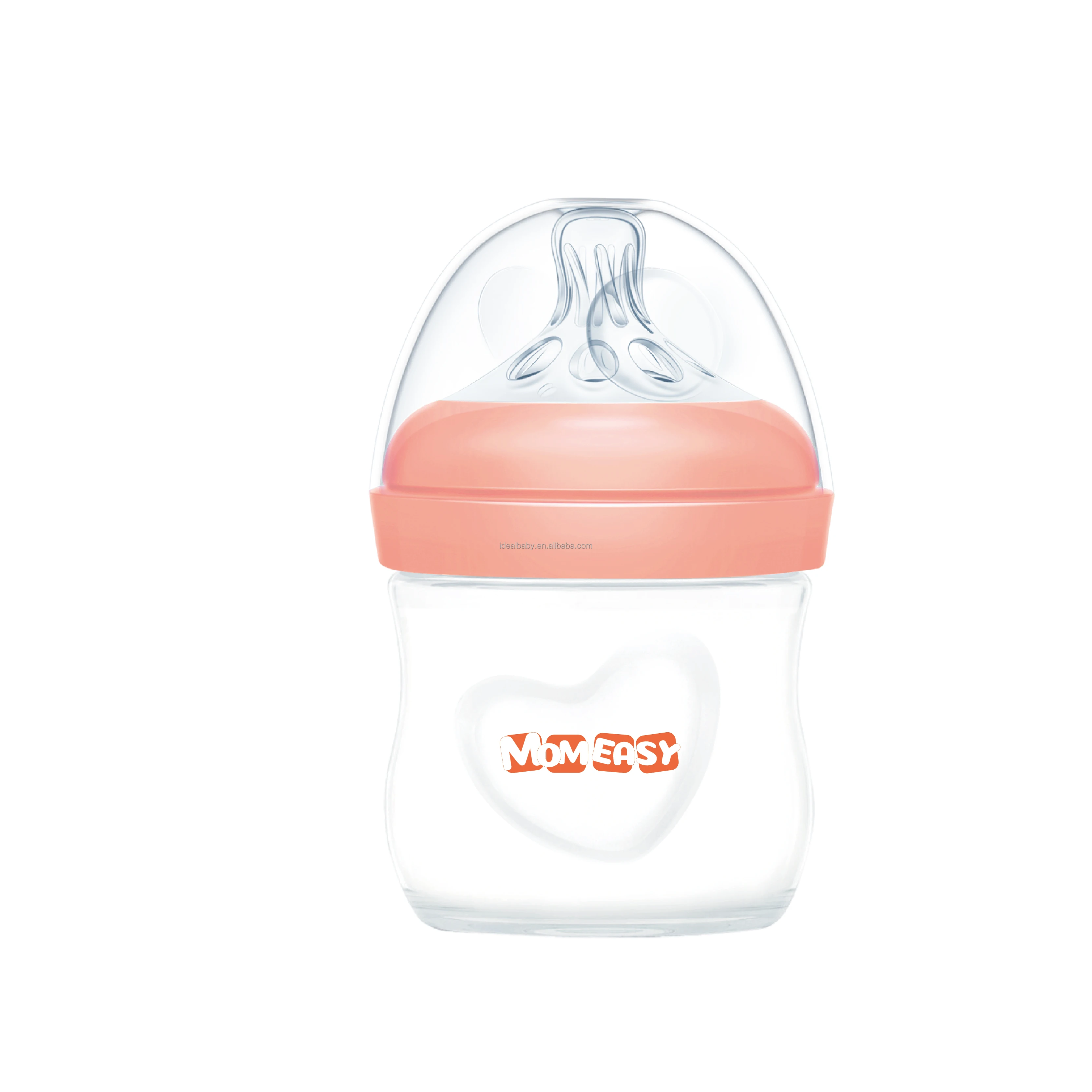 Hot sale 4oz/120ml Wide Neck Borosilicate Glass Baby Feeding Bottle