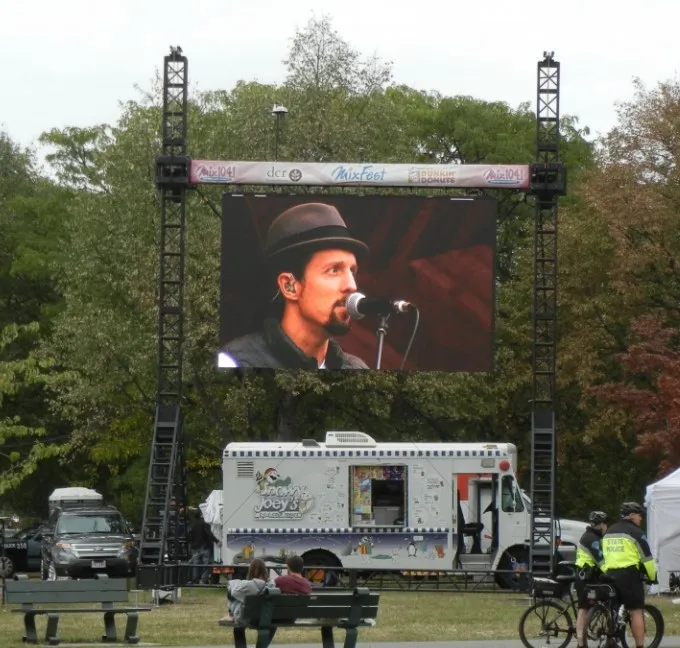 For Booth Black Truss Led Screen Led Video Wall Support Ground Truss Structure