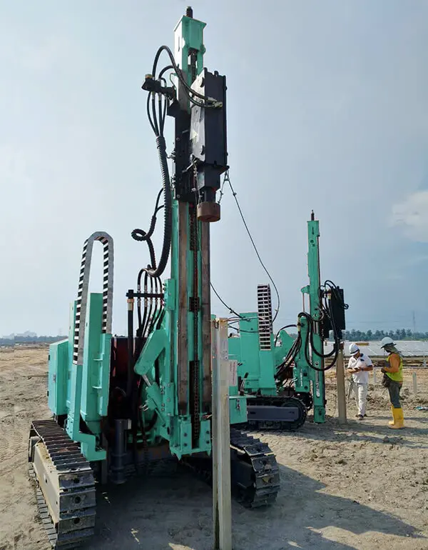  High Quality Hydraulic HF385Y Borehole Photovoltaic Solar piling rig Pile Driver for