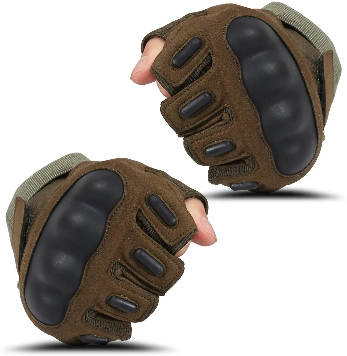 Фабрика BSCI OEM мужские боевые военные полицейские спортивные тактические перчатки без пальцев