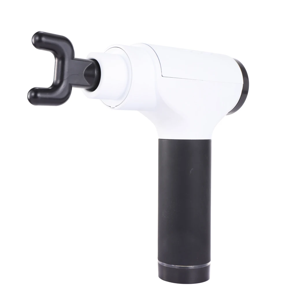 Chinese cordless body massage gun with best LG battery 1800mA forceful vibration  deep tissue super quite booster massage gun