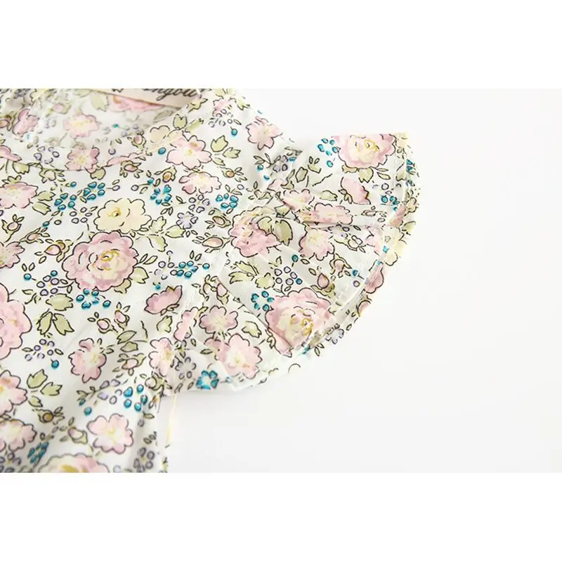 Wholesale baby fashion 2019 floral romper baby boutique apparel for summer