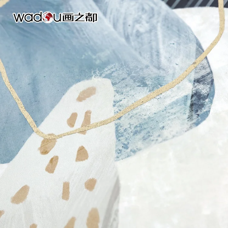 3 Panels Wall Art Bedroom Decoration Foil Custom Print Pearlized Canvas Print Modern Abstract Canvas Wall Art Printed