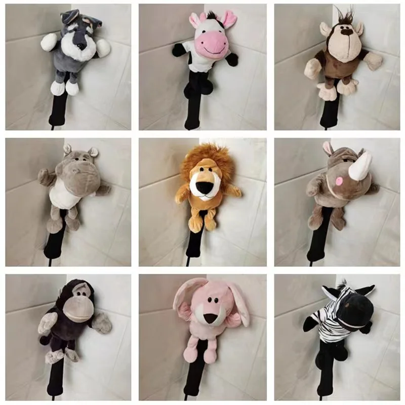 wholesale Custom Colorful Muppets Plush Animal Golf Club Driver Head Covers Funny Cute Golf Headcover