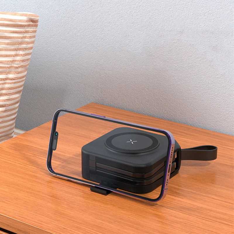 Logo Custom 10000 mah Conventional Magnetic Charging Bank PD22.5W High Quality 5 in 1 Wireless Power Bank Performance Gift