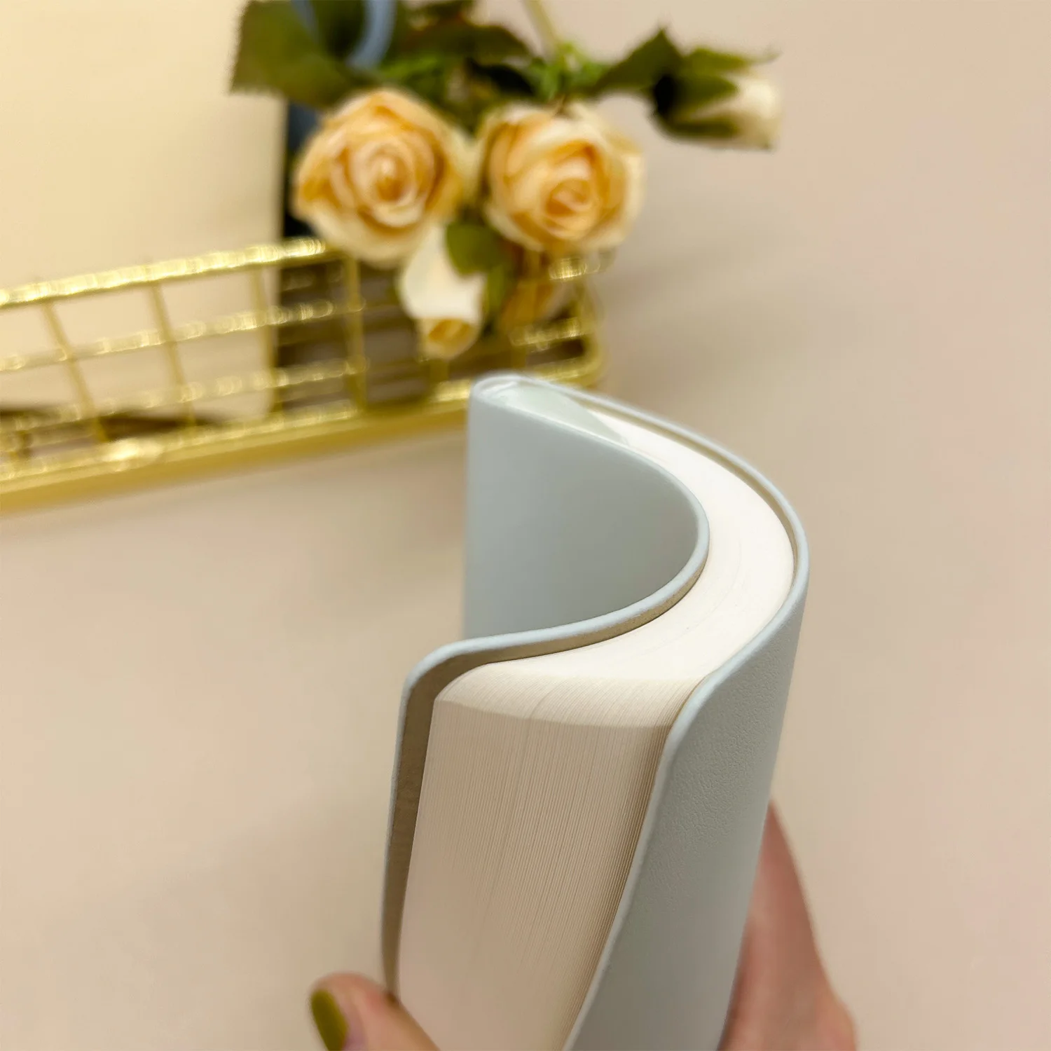 2025 Factory Stationary A6 Soft Cover Note Book Journals PU Leather Customized Lined Dotted Notebook