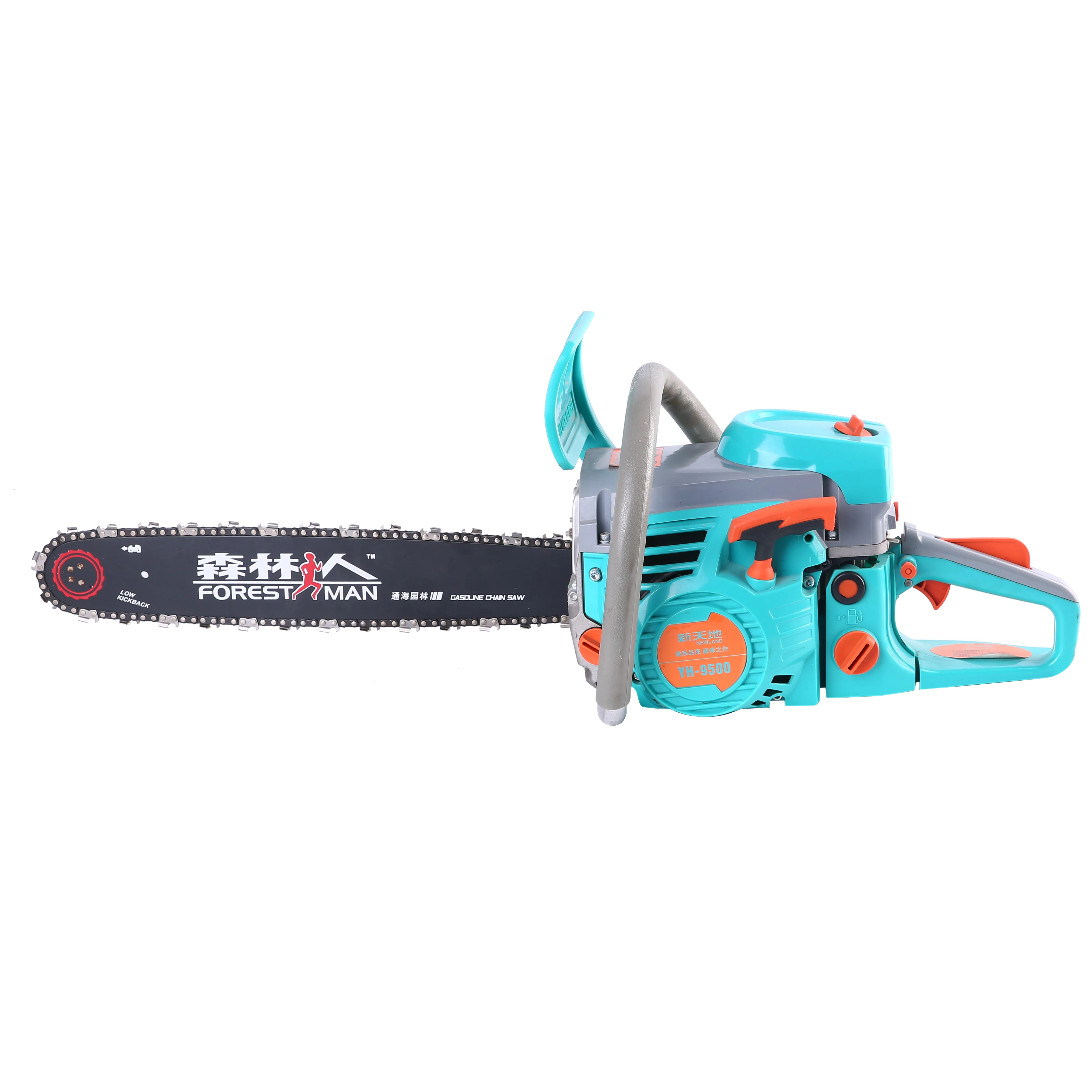 Outdoor Wood Cutting Gasoline Chain Saw 2500W Professional Gasoline Gas Chain Saw 58cc