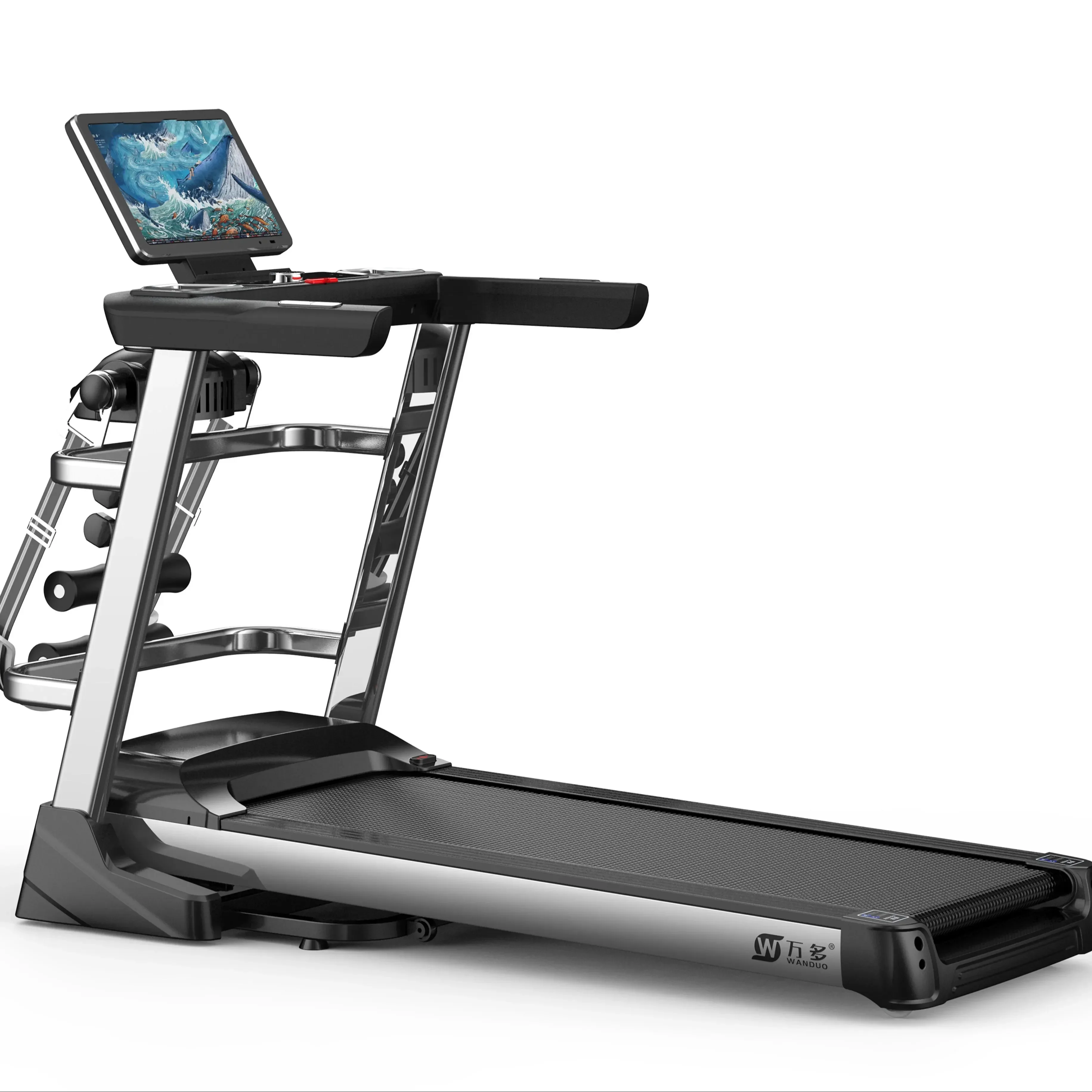 Motorized Exercise Multifunction Treadmill Foldable Body Building Equipment Cardio Sports super silent Running Machine