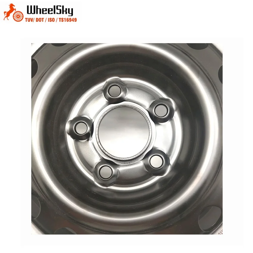 Wheelsky 675701 16 inch 16x6.5 PCD 5x1143 popular snow black steel wheel