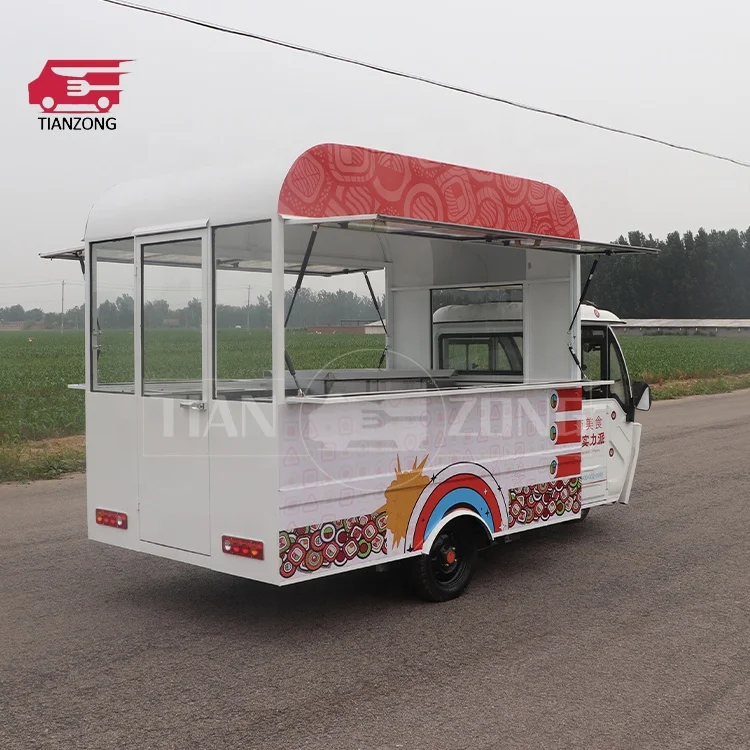 TIANZONG R9 уличный грузовик тук закуски мороженое прицеп piaggio ape Электрический трицикл корзина для продуктов
